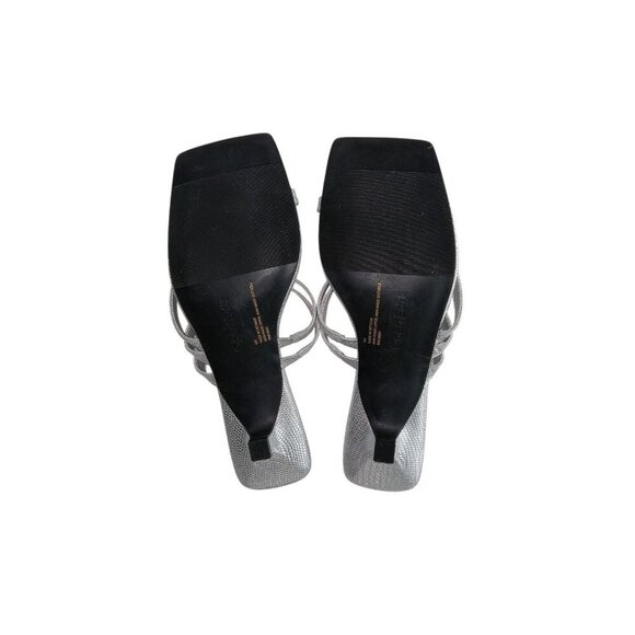 Open Edit Jagger Kitten Heel Sandals Women's Sliver Size US 8 - Picture 10 of 10